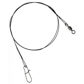   SERT - 7 STRAND TRACE + SWIVEL AND SNAP LINK - 50CM - 15KG - Terminale anti-morso