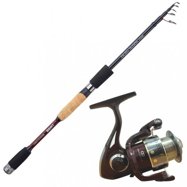 Set Canna Sert Exceed Telespin 180-4L e Mulinello Exceed SPN 2003 FD