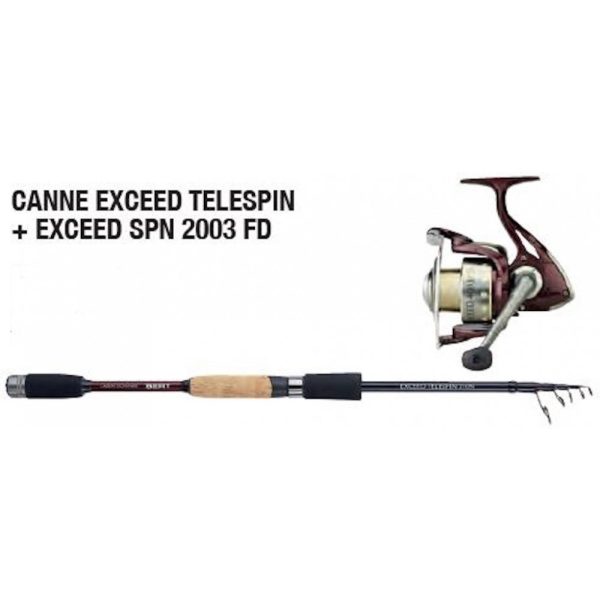 SERT - EXCEED TELESPIN 210-5M (5/21g) + EXCEED SPN 2003 FD - 290m/0.20mm - RECUPERO 0,70m - Set