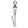 SERT - ITALIAN SWIVEL & SNAP LINK - NICKEL N°2 X8 - Girella