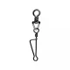 SERT - ITALIAN SWIVEL & SNAP LINK - BLACK N°4 X6 - Girella