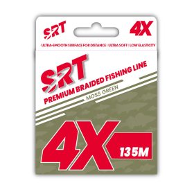 Sert Tresse 4x Srt Filo Trecciato Verde Muschio 0,10mm 135m