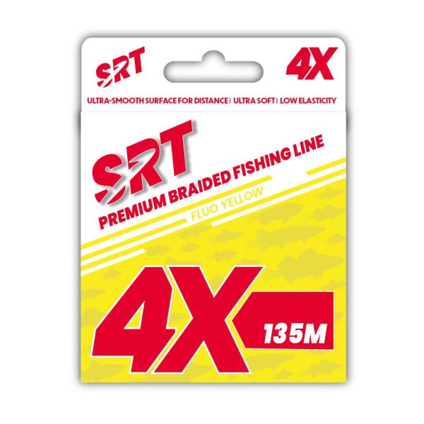 Sert Tresse 4x Srt Filo Trecciato Giallo Fluo 0,10mm 135m