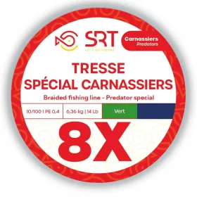 SRT 8X Verde muschio 0,18mm 500m Trecciato principale