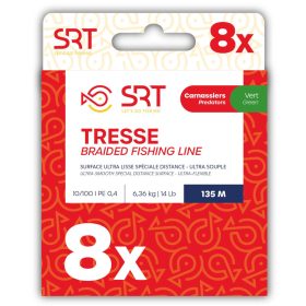   Sert Tresse 8x SRT Lenza Intrecciata Verde Muschio 0,24mm 135m