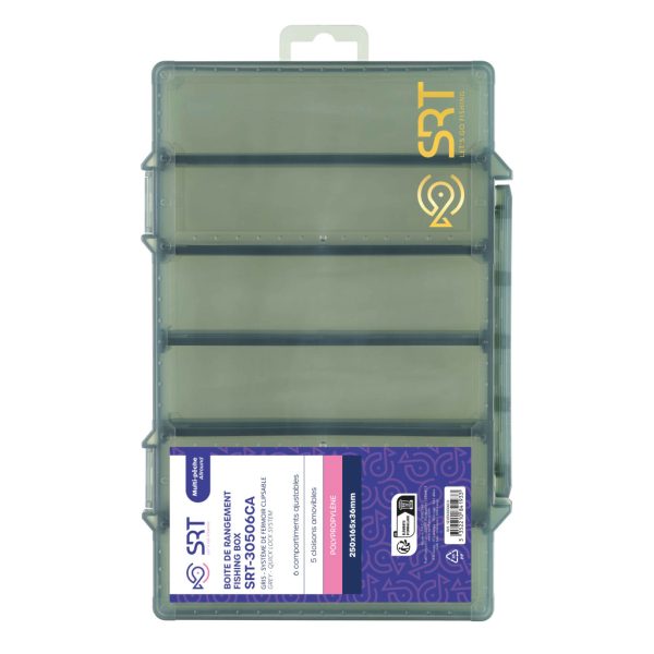 SRT Scatola Porta Attrezzatura 6 Scomparti 25x16,5x3,6cm