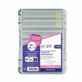 SRT Scatola Porta Attrezzatura 2x6 Scomparti 14x10,4x3,4cm