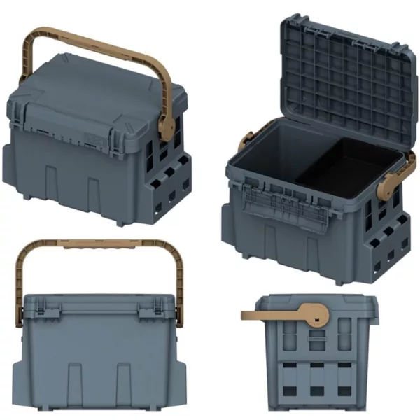 SRT 3090MF Cassetta da Pesca Grigio Scuro 35l 54x35x34,3cm