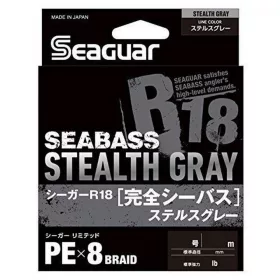   Seaguar R18 Kanzen Seabass Stealth Gray 150m 0,6Gou Trecciato