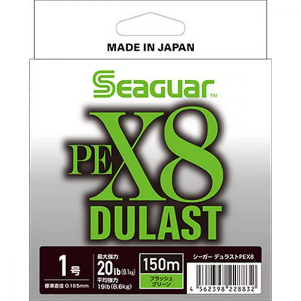 Seaguar Dulast PEX8 Flash Green 0,128mm 150m Trecciato principale