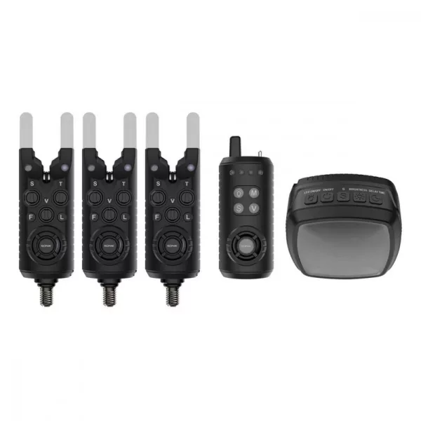 Sonik Gizmo2 Bitealarms 3+1 + Bivy Lamp Set di segnalatori acustici elettronici