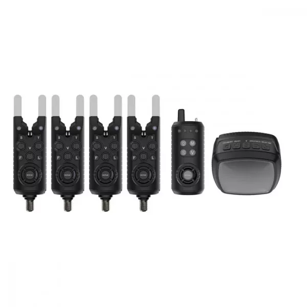 Sonik Gizmo2 Bitealarms 4+1 + Bivy Lamp Set di segnalatori acustici elettronici