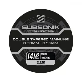   Subsonik Double Tapered Main Line Clear 12Lb 990m (3X330) Lenze principale monofilamento affusolata
