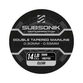   Subsonik Double Tapered Main Line Clear 14Lb 990m Lenze principale monofilamento affusolata
