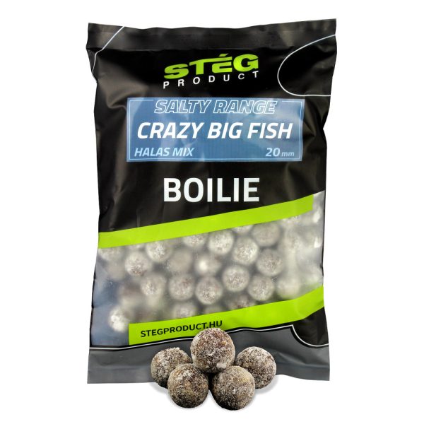 Stég Salty Bojli Range - Crazy Big Fish Mix Pesce 20mm 800g