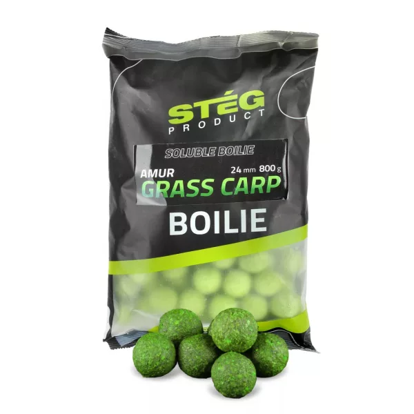 Stég Soluble Boilie Amur-Grasscarp 24mm Etetőbojli 800gr