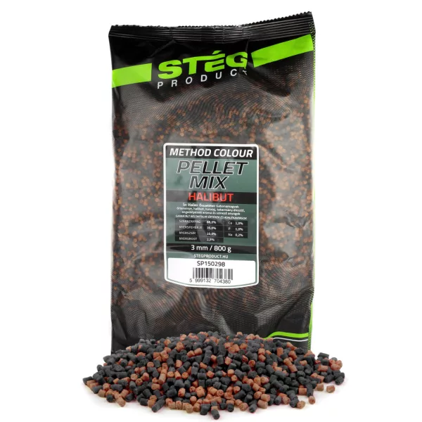 Pellet Mix Stég 3mm Halibut 800gr