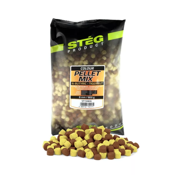Pellet Mix Stég 8mm Acido Butirrico-Nocciolina Tigrata 800gr