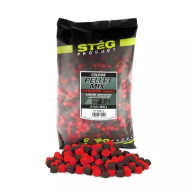 Pellet Mix Stég 8mm Fragola-Halibut 800gr