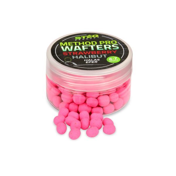 Stég Method Pro Wafters 6-7mm Wafters Fragola-Halibut 15gr