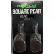 Korda Square Pear Swivel Blister Piombo da Carp Fishing 98gr