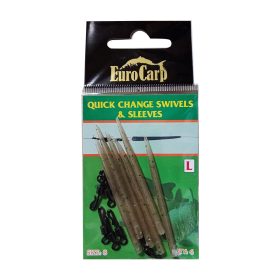  EuroCarp moschettone rapido con manicotto anti-groviglio in silicone
