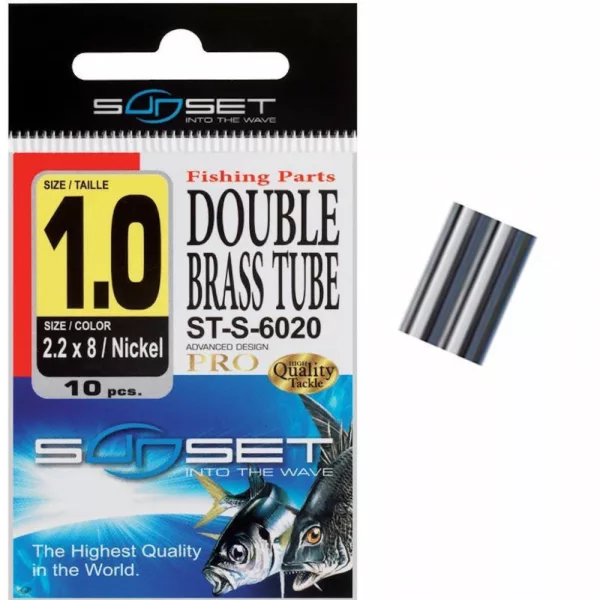 Sunset - DOUBLE CRIMPS ST-S-6020  1.0X2.2  8 X10 - Manicotto a crimpare