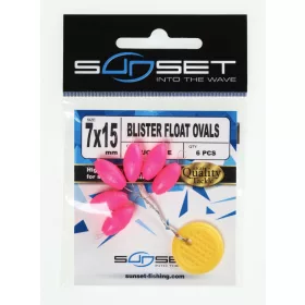   Sunset - GALLEGGIANTI A BLISTER OVALI ROSA FLUO 5x10mm - Stopper
