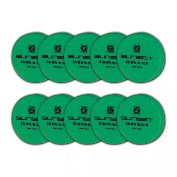 Sunset - SUNWINDER 65MM - GREEN - 10PCS - Porta-finali in EVA