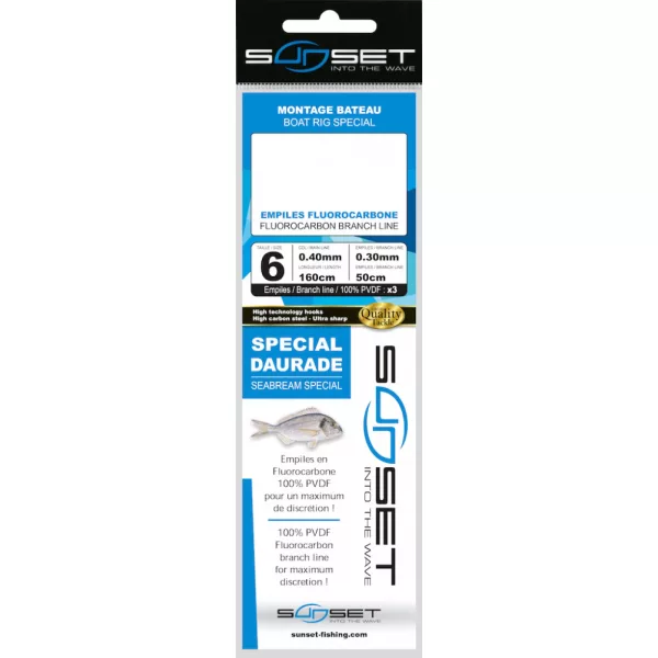 Sunset - BDL BOAT RS COMPETITION SPECIAL DAURADE / FLUORO 3X50 N6 - Montatura - Montatura da mare