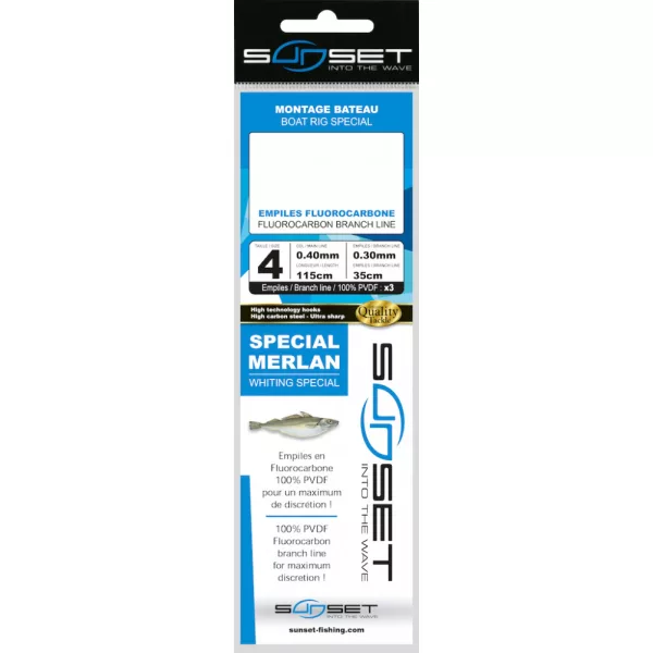 Sunset - BDL BOAT RS COMPETITION SPECIAL MERLAN / FLUORO 3X35 N2 - Montatura - Montatura da mare