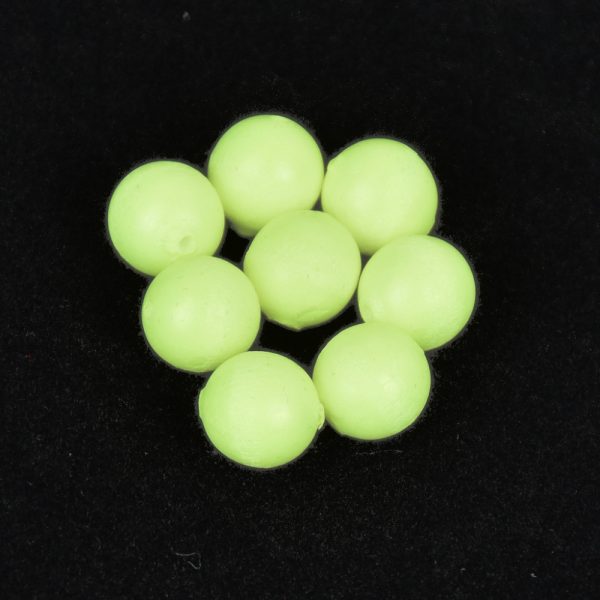 Sunset - BEADS FLOATING ROUND LUMINOUS GREEN 6mm X20 - Stopper