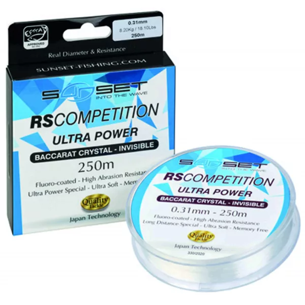 Sunset Nylon RS Competition Ultra Power Baccarat Crystal 0,4mm 1000m Monofilo Linea Principale