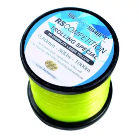   Sunset Nylon RS Competition Trolling Hi-Visibility 0,9mm 1000m Monofilo Linea Principale