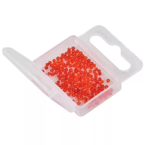 Sunset Micro Glass Beads Rosse 1,5mm Perline di Vetro 200pz