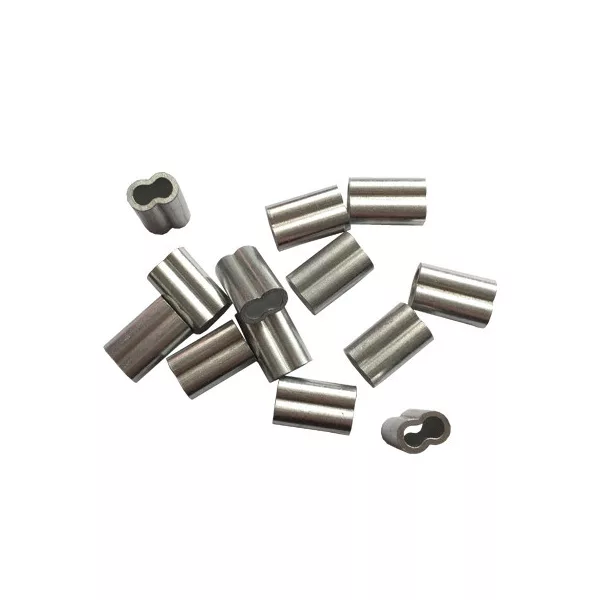 Sunset Manicotto doppio in Alluminio ST-S-6062 2,5x5,2x15mm Manicotto a crimpare (12 pz)