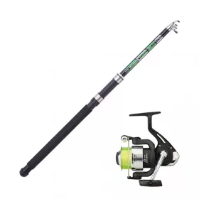   Canna Sunset Seavenger Teleboat 180-4 (40/100g) e Mulinello Seavenger SW 4002FD Set Pesca Marina