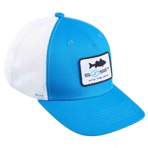 Sunset Suncap Trucker SW Seabass Blu Bianco Cappellino da baseball