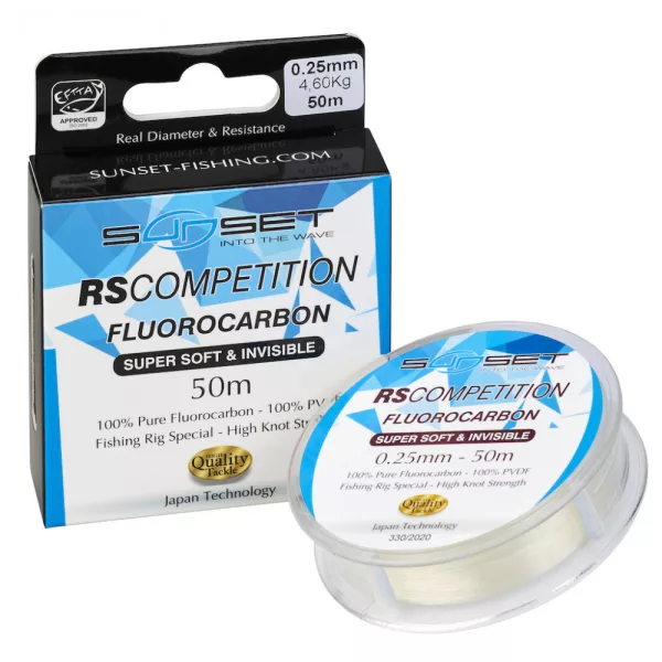 Sunset - FLUOROCARBON SUPER MORBIDO RS COMPETITION 0,25mm 50M - Fluorocarbon
