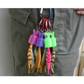   Sunset - SUNSQUID HOOK PROTECTOR X6 + CARABINER - Protezione per ami