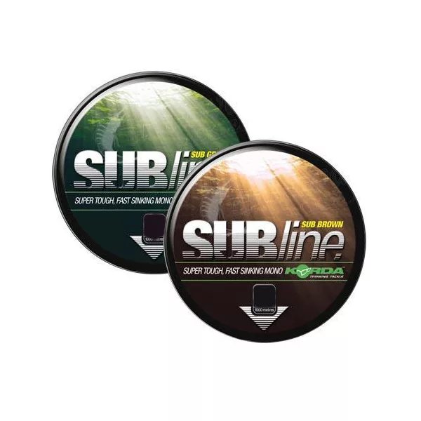 Korda Subline Ultra Tough 1000m - Brown 12lb - monofilo principale da carpa