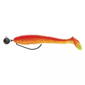   Swimy Cheburashka Galfion Fat Shad Rig Esche in gomma K040 95mm - 5gr - Ready Rig - Piombo Cheburashka - Pre-assemblato