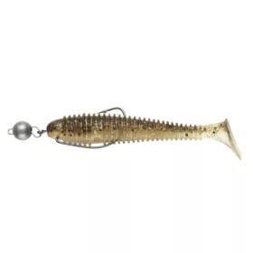   Swimy Cheburashka Galfion Fat Shad Rig Esche in gomma K050 95mm - 5gr - Ready Rig - Piombo Cheburashka - Pre-assemblato