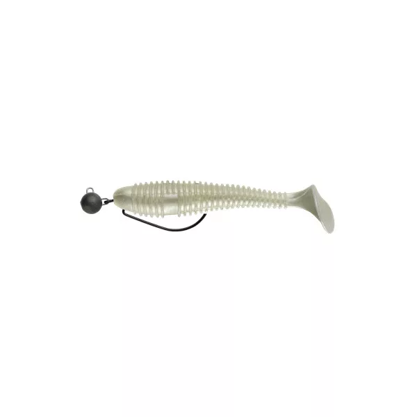 Swimy Cheburashka Galfion Fat Shad Rig Esche in gomma PW 95mm - 5gr - Ready Rig - Piombo Cheburashka - Pre-assemblato