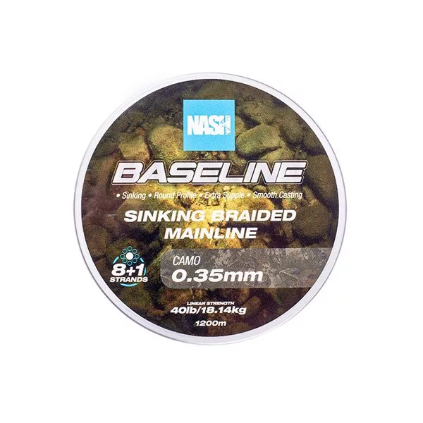 Nash Baseline Sinking Camo 0.35mm 1200m Filo trecciato