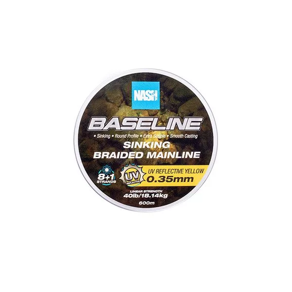 Nash Baseline Sinking UV Yellow 0.35mm 600m Filo trecciato