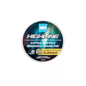 Nash Highline UV Giallo 0,18mm 600m Trecciato Filo Madre