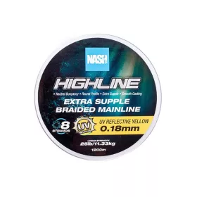   Nash Highline Extra Supple UV Yellow 0.18mm 1200m Filo trecciato