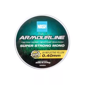 Nash Armourline UV Giallo 0,40mm 1000m Filo madre Monofilo