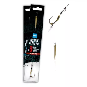   Nash Ronnie Claw Rig 4 senza ardiglione, ad occhiello, amo pre-legato.